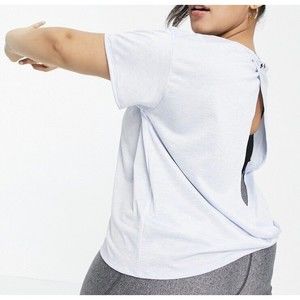 Under Armour Tech Vent Top Short Sleeve Blue Cut Out Back Women’s Size 2X NWT